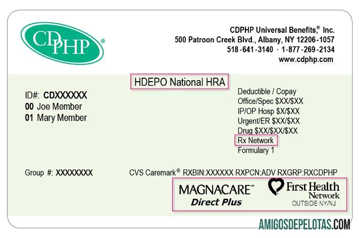 Cartão de seguro saúde CDPHP de Nova York baixar para verificação
